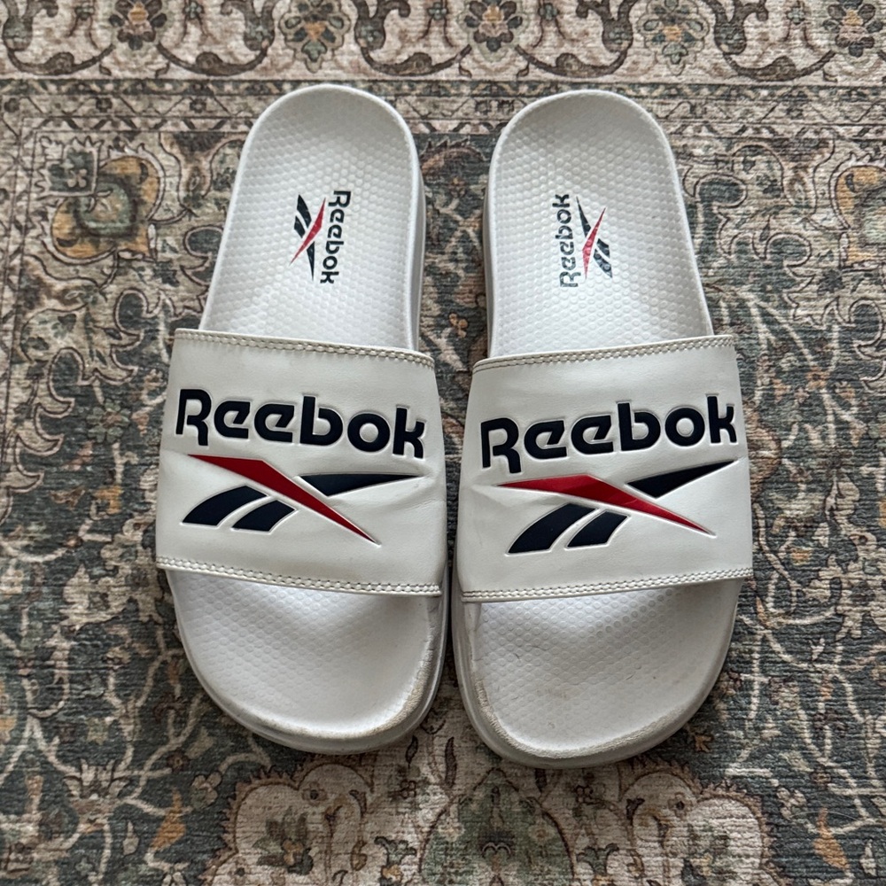 Reebok Classic White Slide Sandals